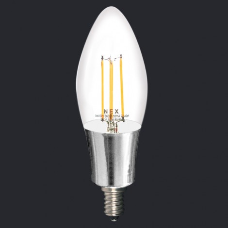 NEX Filamo LED Candle light 3W AC220-240V 2700K 360D E14 Dim