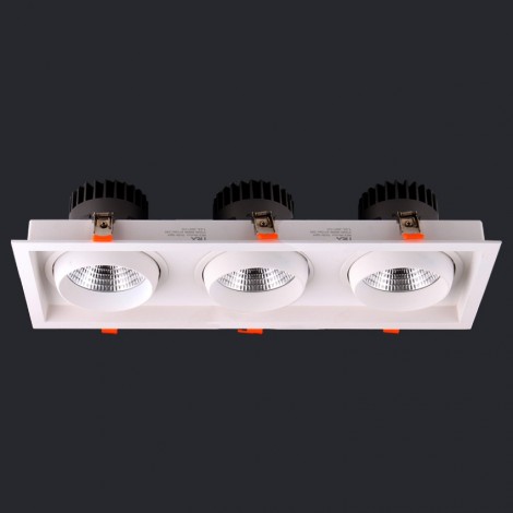 NEX Neolux LED Grille light 3*25W AC 100-240V/220-240V CRI90 3000K (GLI-1D06)