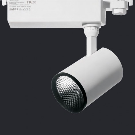 NEX Neolux LED Track light 15W AC 100-240/220-240V 3000K CRI90 36D