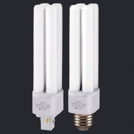 NEX Illumi Pro LED Plug light 12W AC170-250V 6500K CRI75 360D E27
