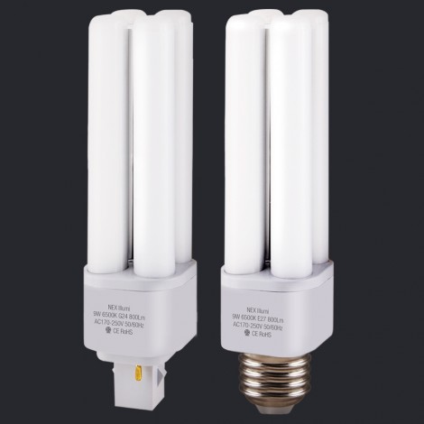 NEX Illumi LED Plug light 9W AC170-250V CRI70 4000K CRI70 360D G24
