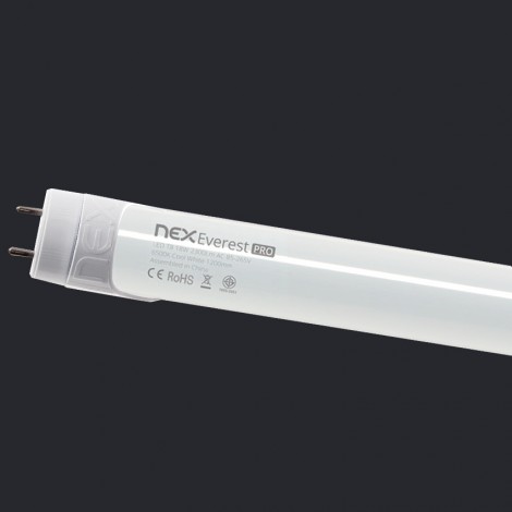 NEX Everest Pro LED T8 Tube 18W AC85-265V 2700K CRI85 160D G13