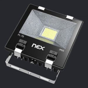 NEX Everest LED Flood light 70W AC 85-265V CRI83 3000K 110D IP65