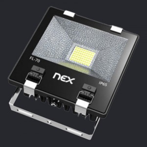 NEX Everest LED Flood light 70W AC 85-265V CRI83 6000K 110D IP65