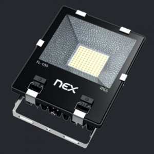 NEX Everest LED Flood light 100W AC 85-265V CRI83 3000K 110D IP65